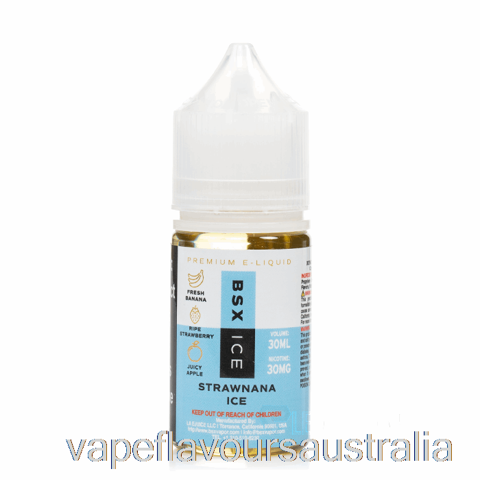 Vape Nicotine Australia Strawnana Ice - BSX Salt Series - 30mL 50mg